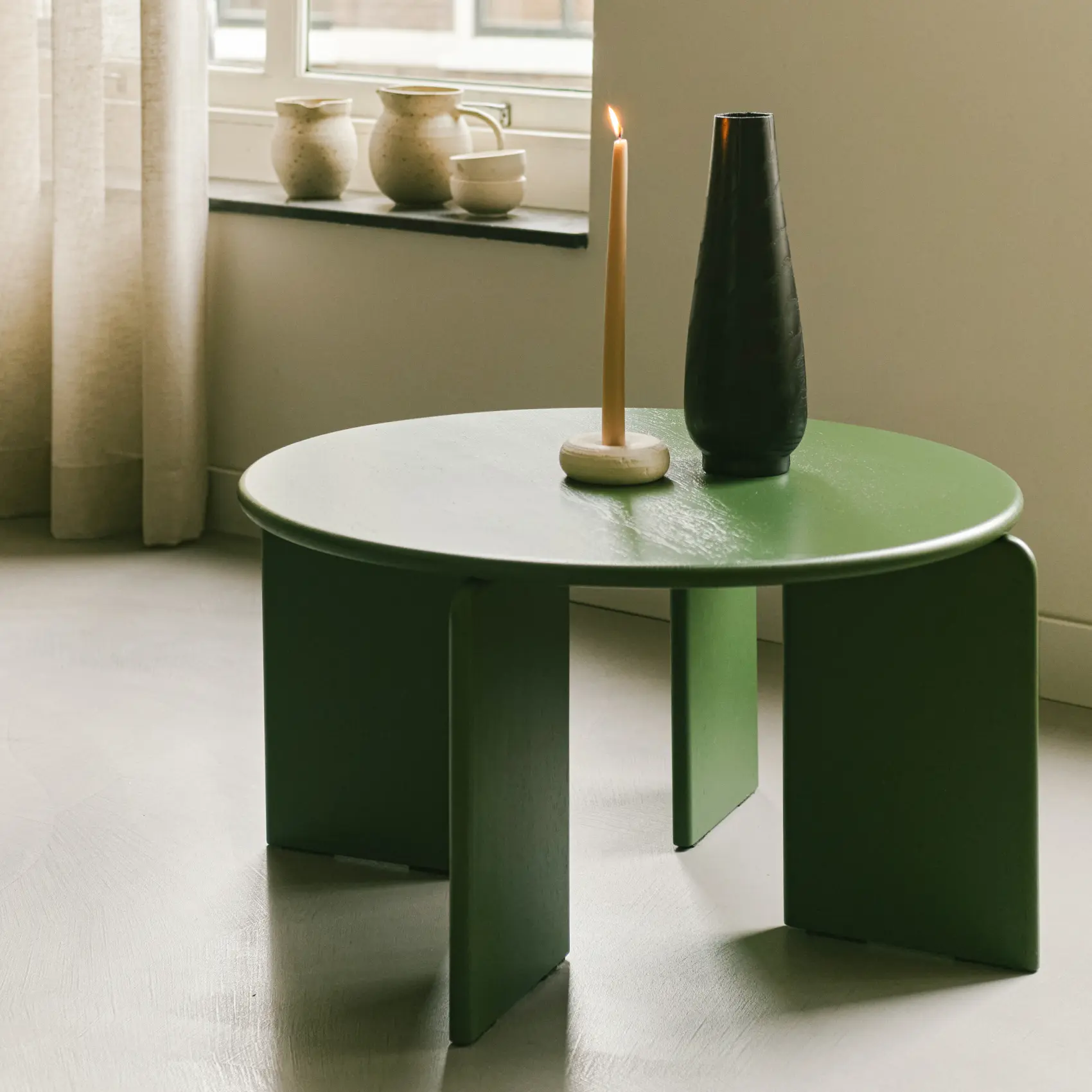 Soft Coffee Table 32 Oak green lacquer Oak green lacquer (6003